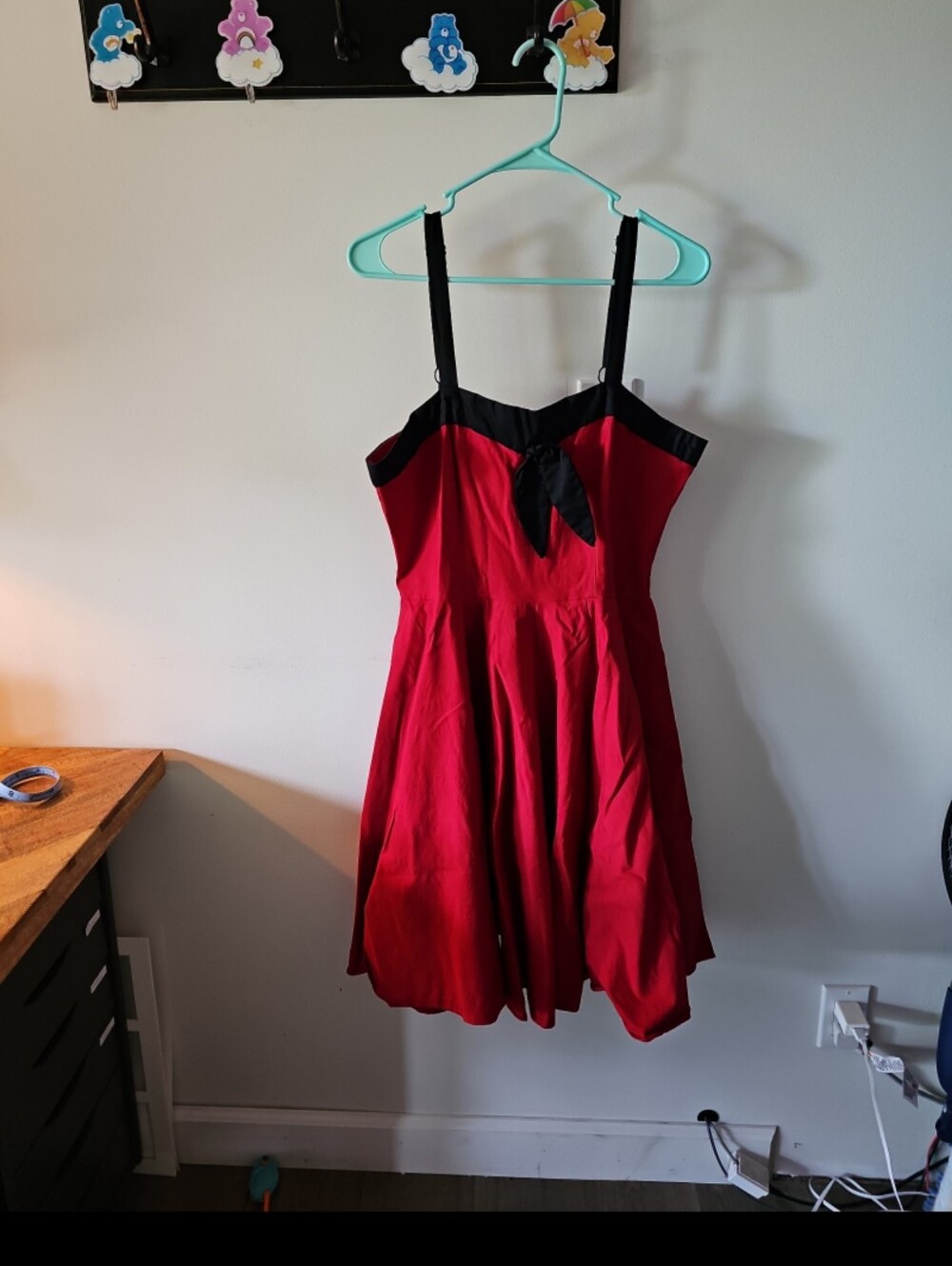 Rock Steady 1x pinup dress red and black
